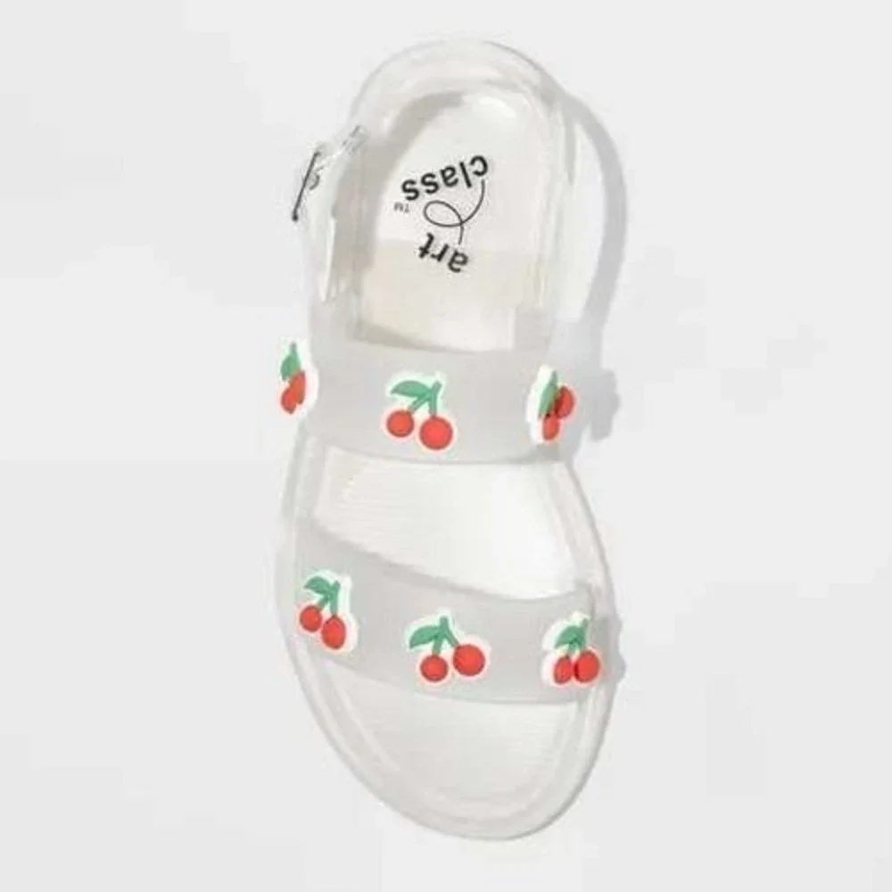 Girls' Art Class Cherry Red Saniah Jelly Sandals 3 New With Tags